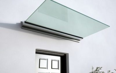 Pensiline con copertura in vetro